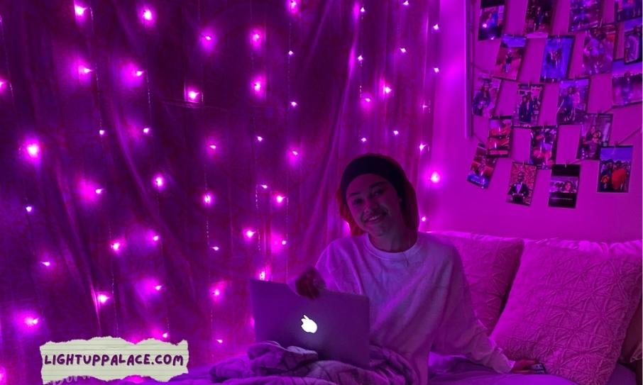 aesthetic bedrooms with led lights